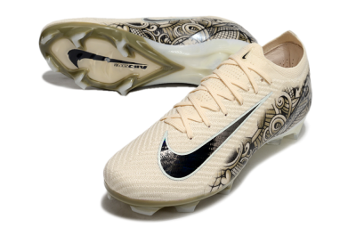 Nike Air Zoom Mercurial Vapor 16 Elite FG Football Boots - Beige/Black/White
