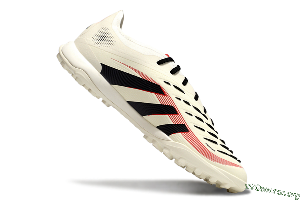 Adidas Predator Elite 25 TF Football Shoes - Beige/Black/Red 4