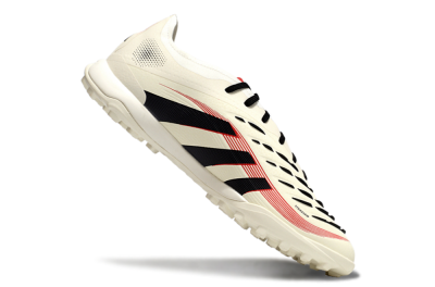 Adidas Predator Elite 25 TF Football Shoes - Beige/Black/Red