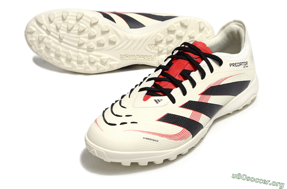 Adidas Predator Elite 25 TF Football Shoes - Beige/Black/Red 0