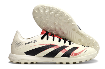 Adidas Predator Elite 25 TF Football Shoes - Beige/Black/Red