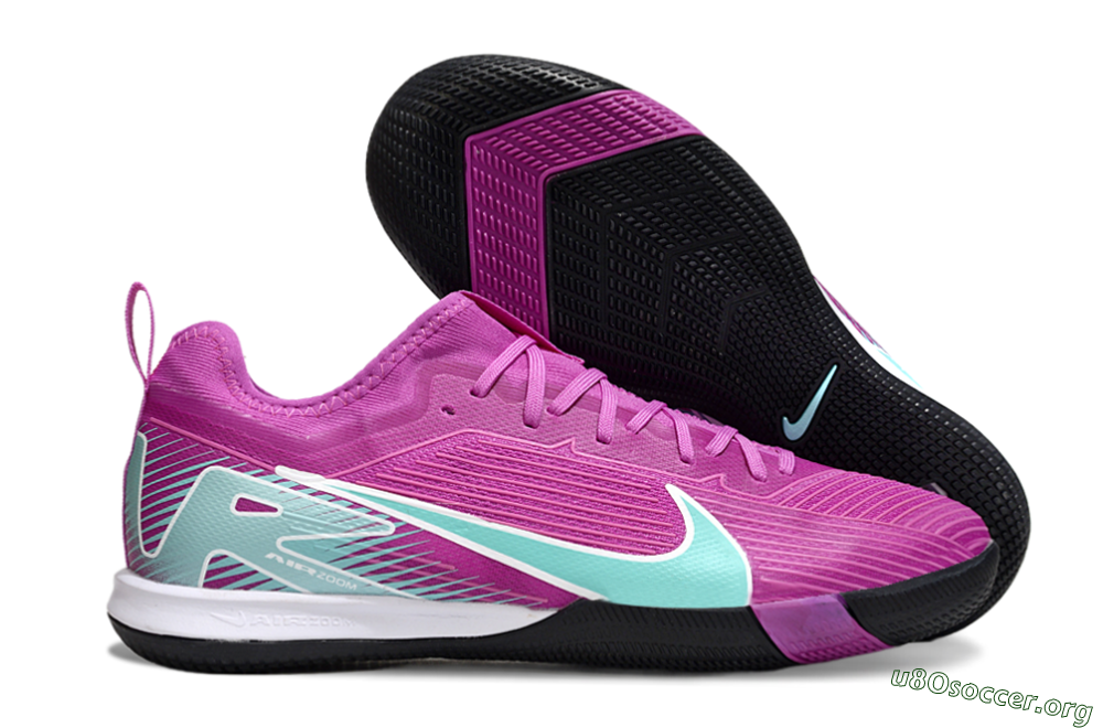 Nike Air Zoom Mercurial Vapor 16 Pro IC Football Shoes - Purple/Jade/White 2
