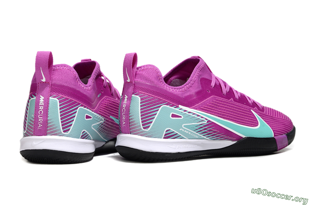 Nike Air Zoom Mercurial Vapor 16 Pro IC Football Shoes - Purple/Jade/White 6
