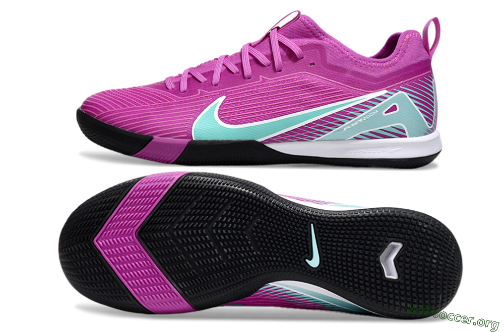 Nike Air Zoom Mercurial Vapor 16 Pro IC Football Shoes - Purple/Jade/White 1