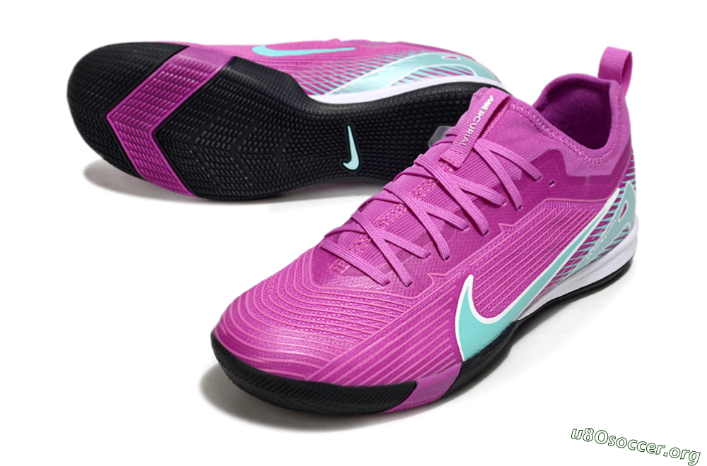 Nike Air Zoom Mercurial Vapor 16 Pro IC Football Shoes - Purple/Jade/White 0