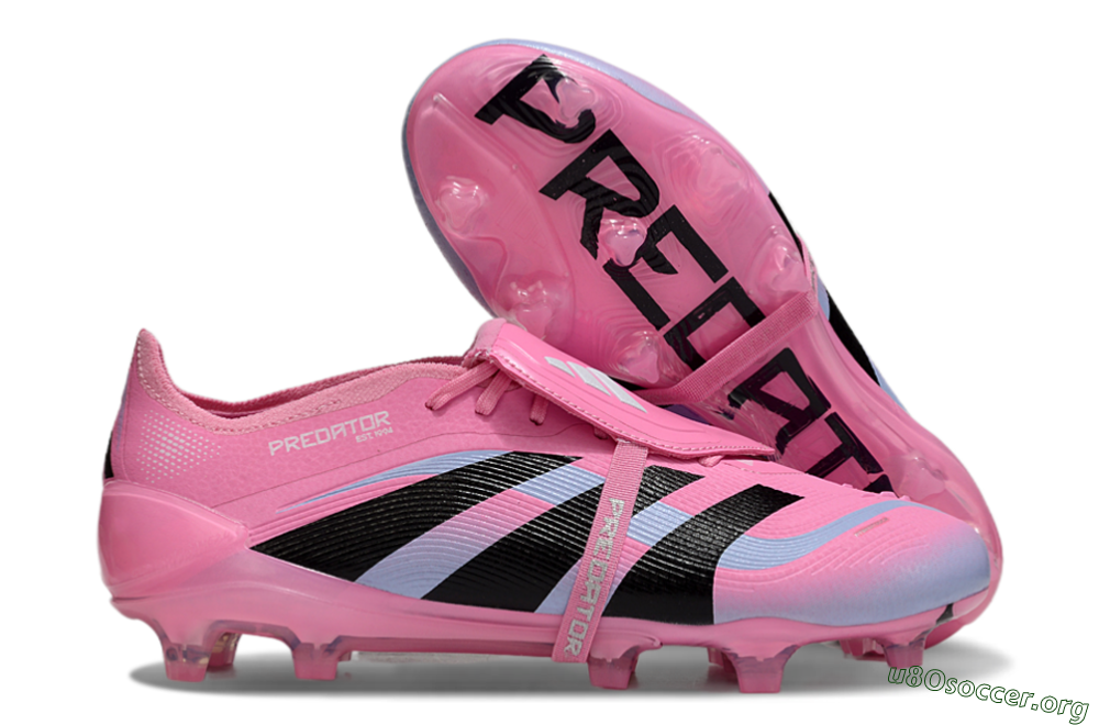 Adidas Predator Elite 25 Foldover Tongue FG Football Boots - Pink/Black/Jade 2