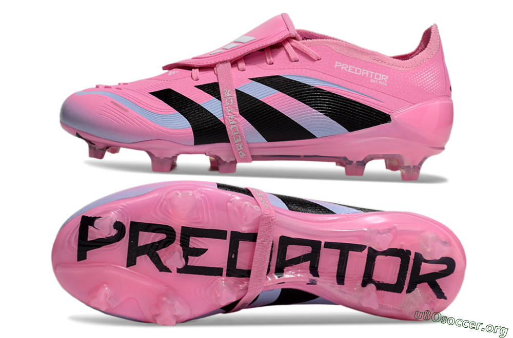 Adidas Predator Elite 25 Foldover Tongue FG Football Boots - Pink/Black/Jade 1