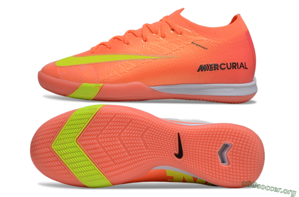Nike Air Zoom Mercurial Vapor 16 Elite IC Football Shoes - Red/Yellow/White 1