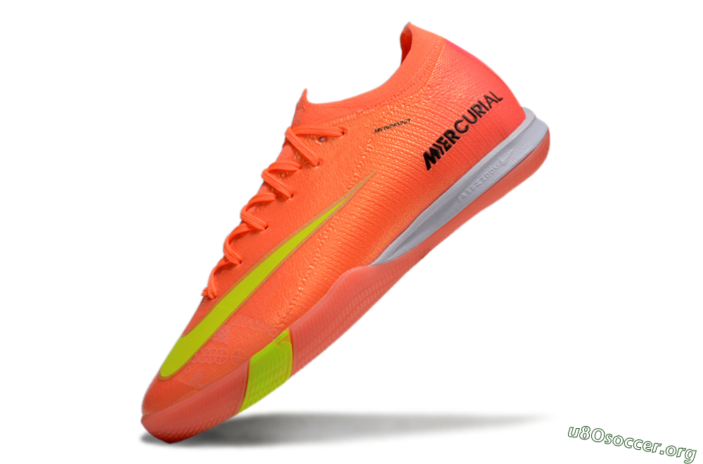 Nike Air Zoom Mercurial Vapor 16 Elite IC Football Shoes - Red/Yellow/White 5