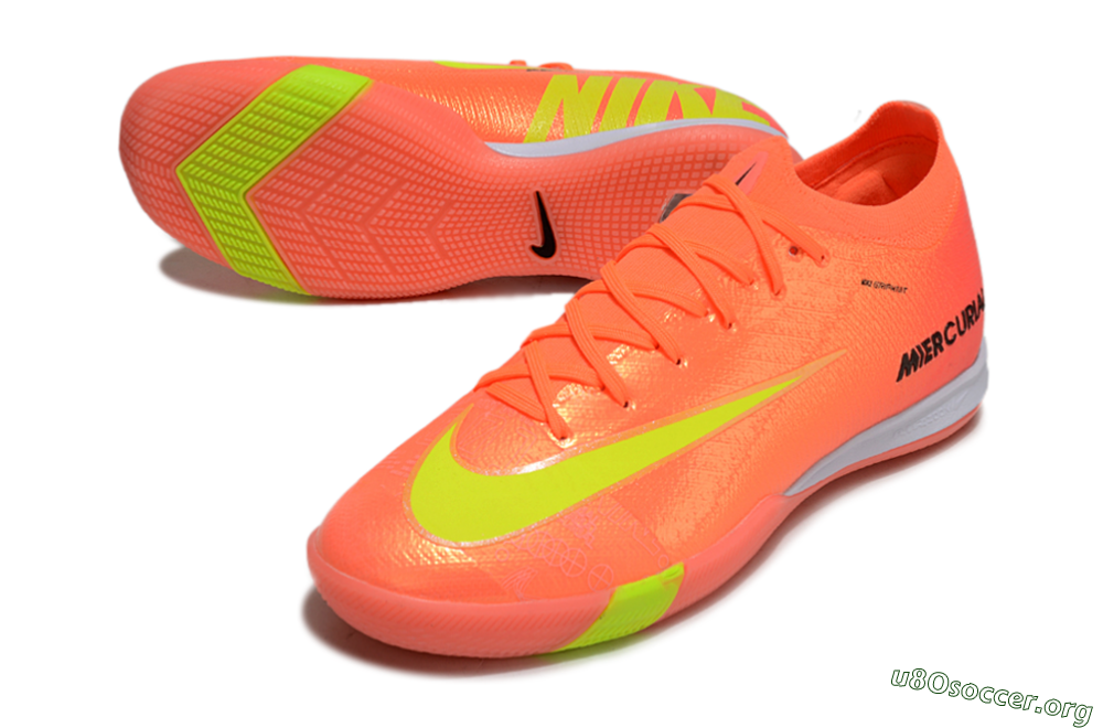 Nike Air Zoom Mercurial Vapor 16 Elite IC Football Shoes - Red/Yellow/White 0