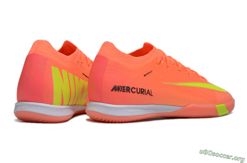 Nike Air Zoom Mercurial Vapor 16 Elite IC Football Shoes - Red/Yellow/White 6