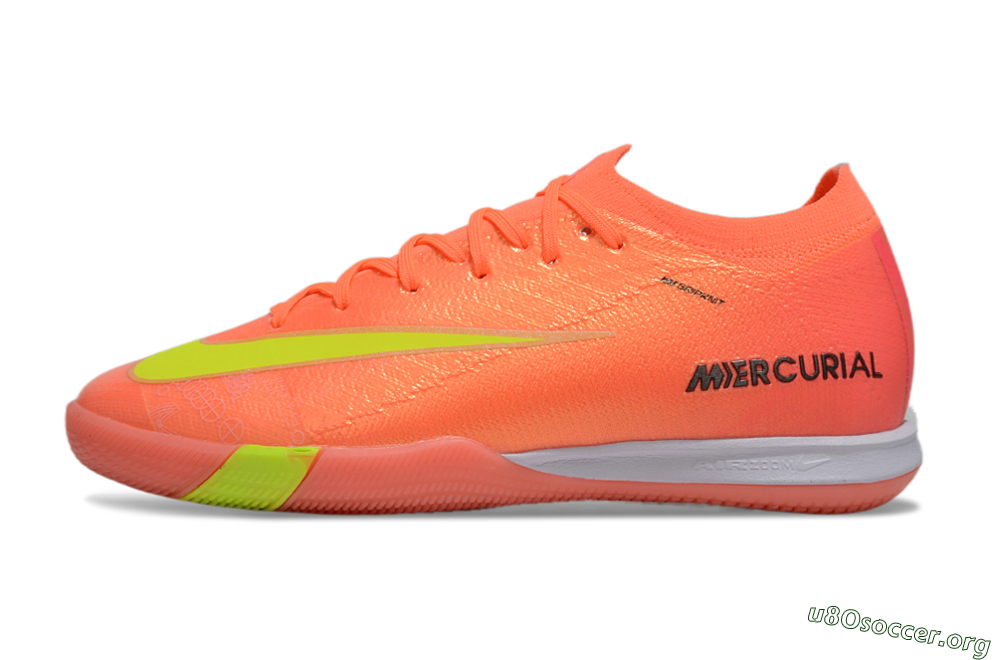 Nike Air Zoom Mercurial Vapor 16 Elite IC Football Shoes - Red/Yellow/White 3