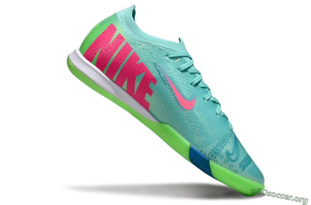 Nike Air Zoom Mercurial Vapor 16 Elite IC Football Shoes - Jade/Pink/Yellow 4