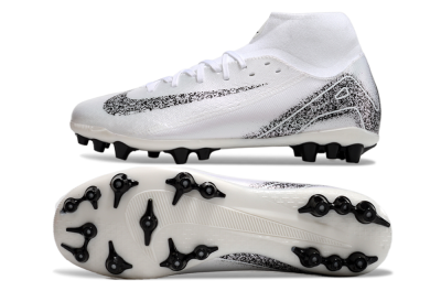 Nike Air Zoom Mercurial Superfly 10 Acadamy AG Football Boots - White/Black