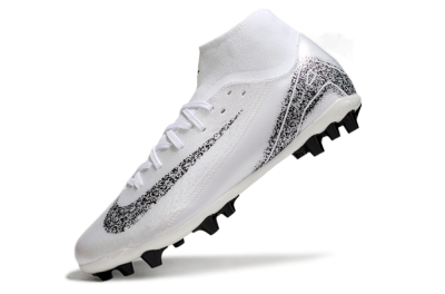 Nike Air Zoom Mercurial Superfly 10 Acadamy AG Football Boots - White/Black
