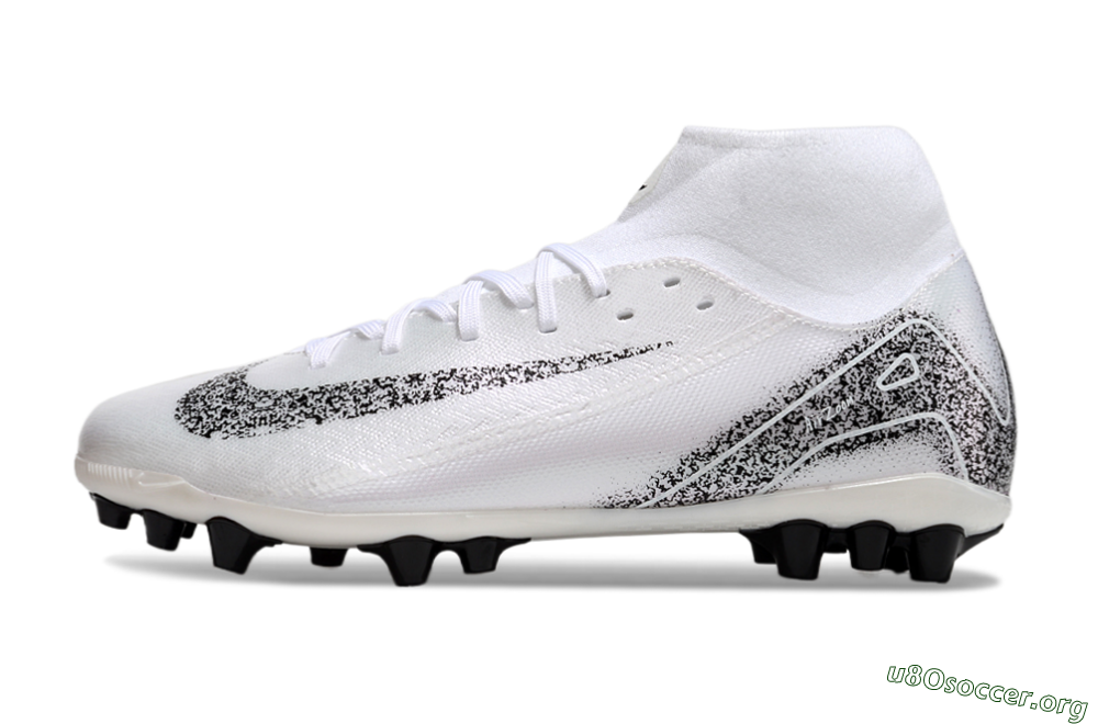 Nike Air Zoom Mercurial Superfly 10 Acadamy AG Football Boots - White/Black 3