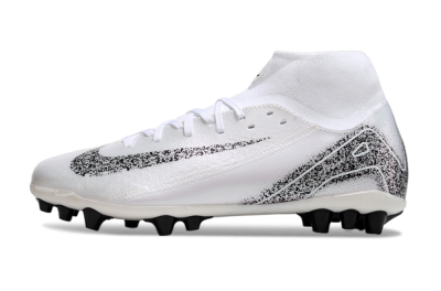 Nike Air Zoom Mercurial Superfly 10 Acadamy AG Football Boots - White/Black