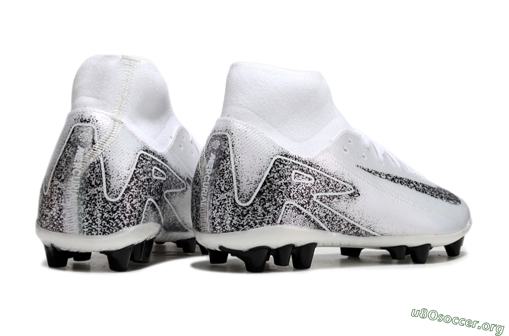 Nike Air Zoom Mercurial Superfly 10 Acadamy AG Football Boots - White/Black 6
