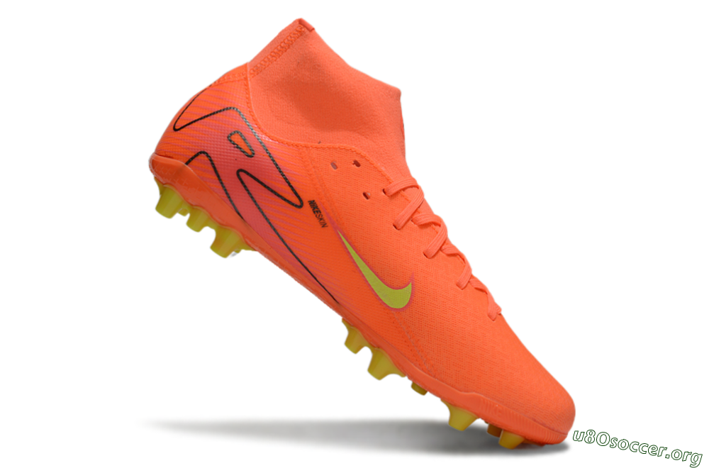 Nike Air Zoom Mercurial Superfly 10 Acadamy AG Football Boots - Red/Yellow/Black 4