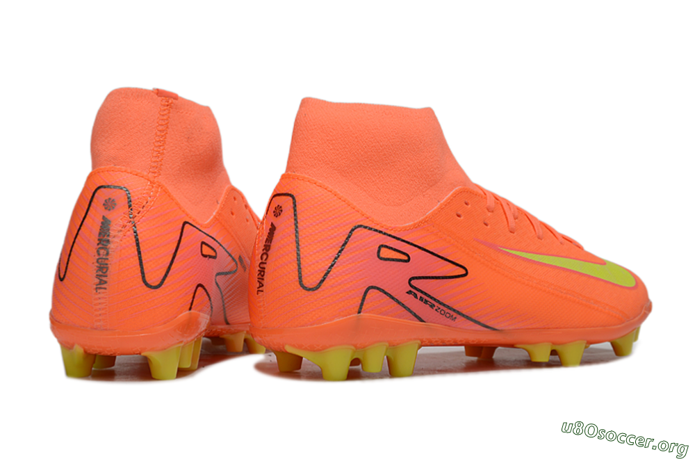 Nike Air Zoom Mercurial Superfly 10 Acadamy AG Football Boots - Red/Yellow/Black 6