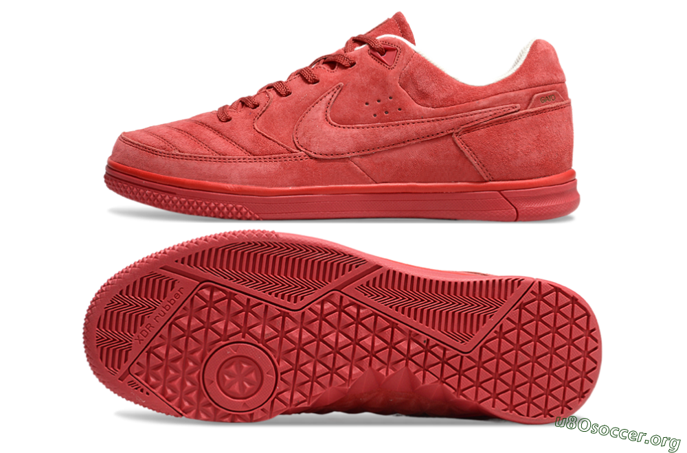 Nike Street Gato IC Football Shoes - Red/Red 1