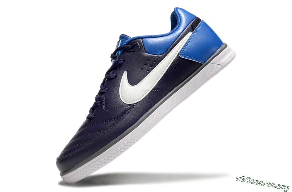 Nike Street Gato IC Football Shoes - Black/White/Blue 5