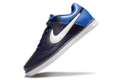 Nike Street Gato IC Football Shoes - Black/White/Blue