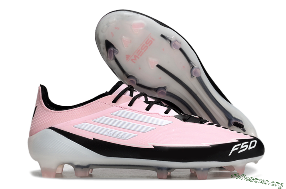 Adidas F50 Elite FG Football Boots - Pink/White/Black 2