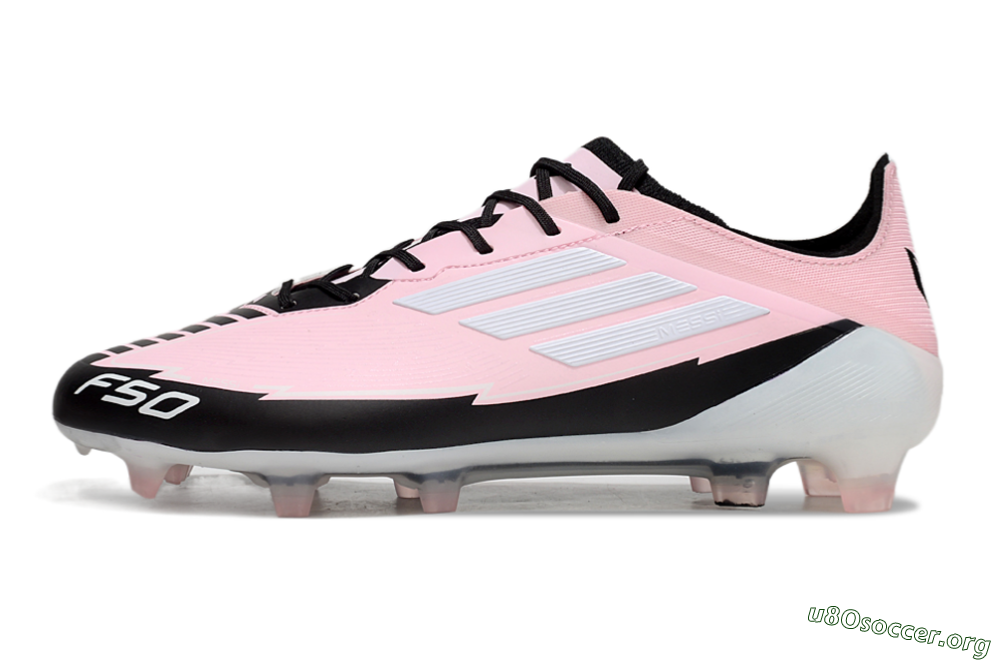 Adidas F50 Elite FG Football Boots - Pink/White/Black 3