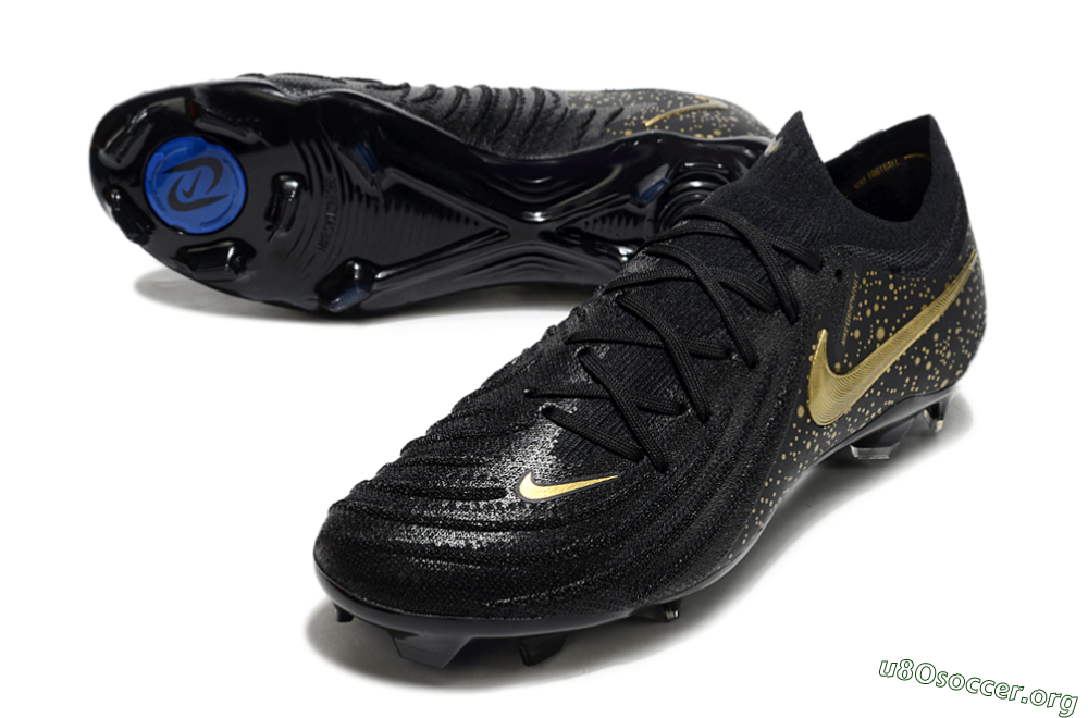 Nike Phantom Luna Elite NU FG Football Boots - Black/Gold/Blue 0