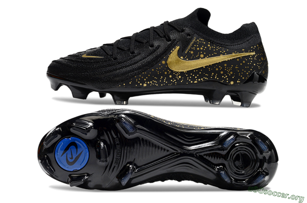 Nike Phantom Luna Elite NU FG Football Boots - Black/Gold/Blue 1