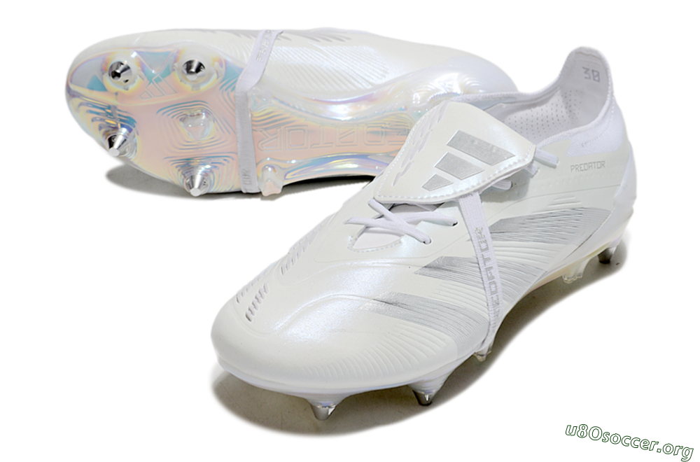 Adidas Predator Elite 25 Foldover Tongue SG Football Boots - Beige/Silver/White 0