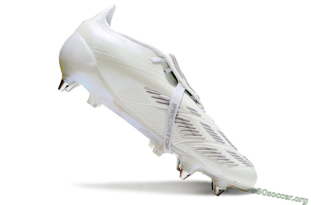 Adidas Predator Elite 25 Foldover Tongue SG Football Boots - Beige/Silver/White 4