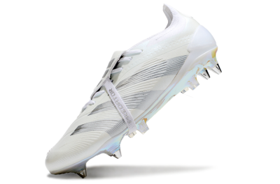 Adidas Predator Elite 25 Foldover Tongue SG Football Boots - Beige/Silver/White