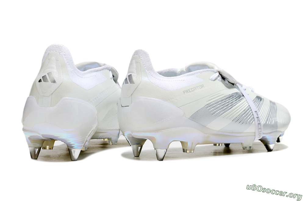 Adidas Predator Elite 25 Foldover Tongue SG Football Boots - Beige/Silver/White 6