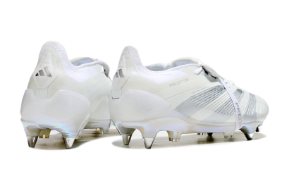 Adidas Predator Elite 25 Foldover Tongue SG Football Boots - Beige/Silver/White