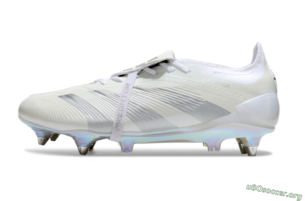 Adidas Predator Elite 25 Foldover Tongue SG Football Boots - Beige/Silver/White 3