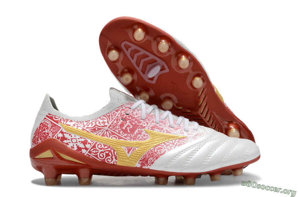 Mizuno Morelia Neo 4 Bate FG Football Boots - White/Red/Yellow 2