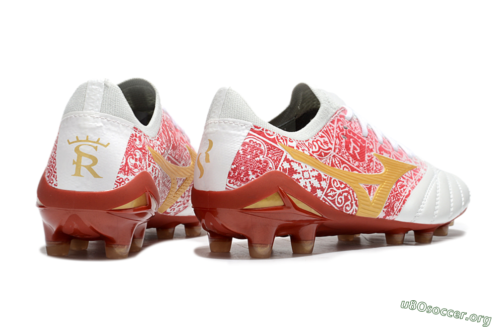 Mizuno Morelia Neo 4 Bate FG Football Boots - White/Red/Yellow 6