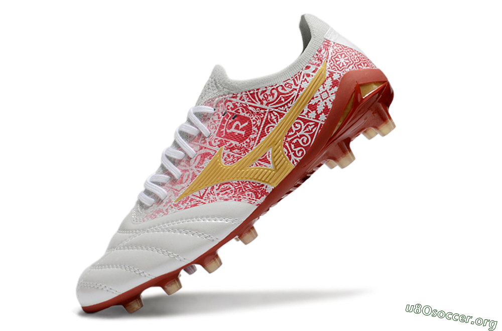 Mizuno Morelia Neo 4 Bate FG Football Boots - White/Red/Yellow 5
