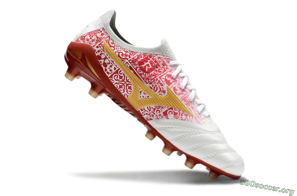 Mizuno Morelia Neo 4 Bate FG Football Boots - White/Red/Yellow 4