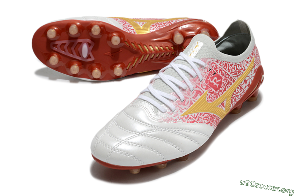 Mizuno Morelia Neo 4 Bate FG Football Boots - White/Red/Yellow 0