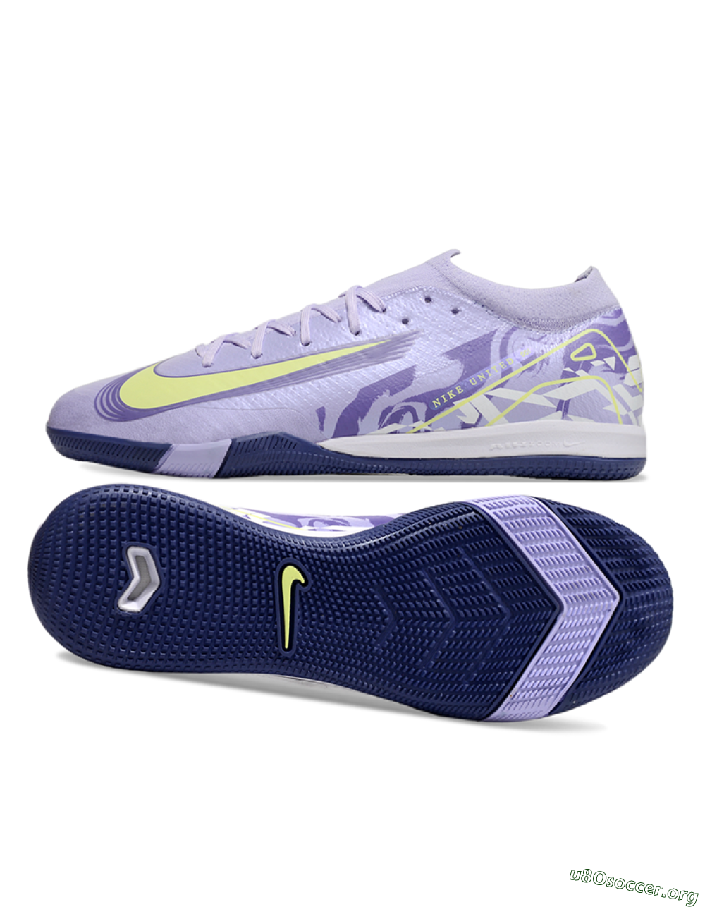Nike Air Zoom Mercurial Vapor 16 Elite IC Football Shoes - Purple/Yellow/White 1