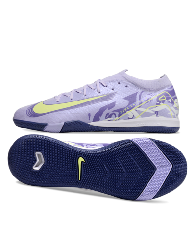 Nike Air Zoom Mercurial Vapor 16 Elite IC Football Shoes - Purple/Yellow/White