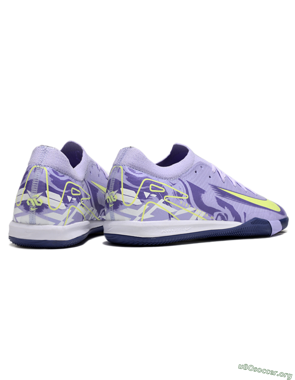 Nike Air Zoom Mercurial Vapor 16 Elite IC Football Shoes - Purple/Yellow/White 6