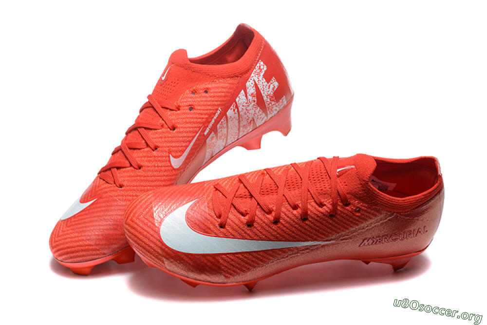 Nike Air Zoom Mercurial Vapor 16 Elite FG Football Boots - Red/White 6