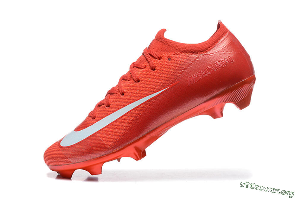 Nike Air Zoom Mercurial Vapor 16 Elite FG Football Boots - Red/White 8
