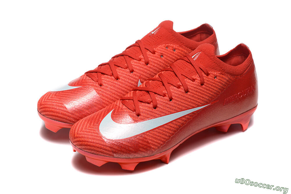 Nike Air Zoom Mercurial Vapor 16 Elite FG Football Boots - Red/White 5