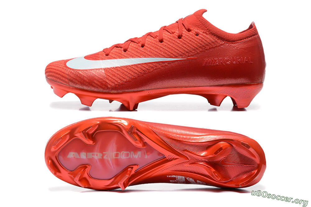 Nike Air Zoom Mercurial Vapor 16 Elite FG Football Boots - Red/White 1