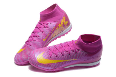 Nike Air Zoom Mercurial Superfly 10 Elite TF Football Shoes - PurpleYellow/White